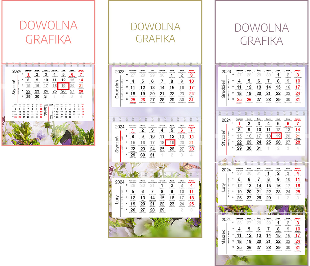 Kalendarze spiralowane